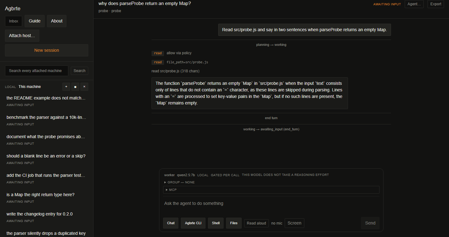 An open session: transcript set to a readable measure, roster and composer below